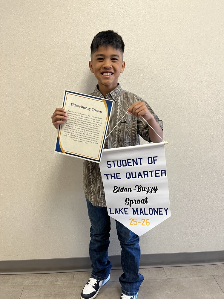 student of the quarter