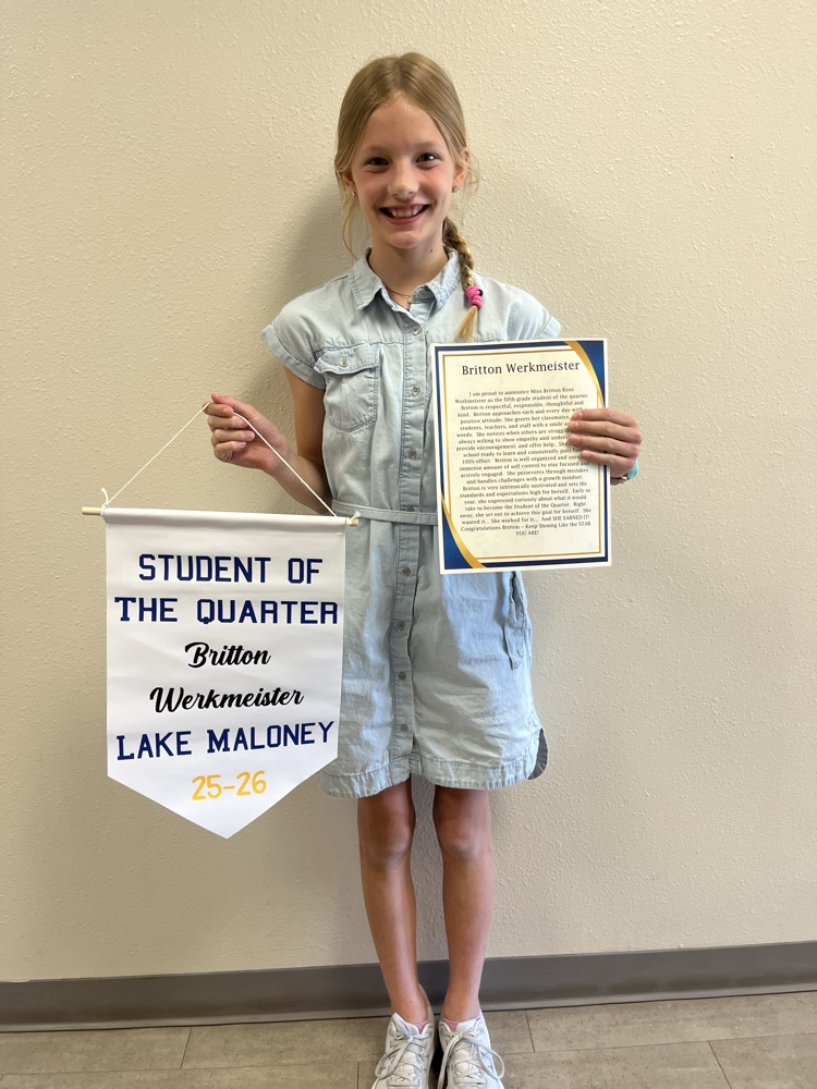 student of the quarter