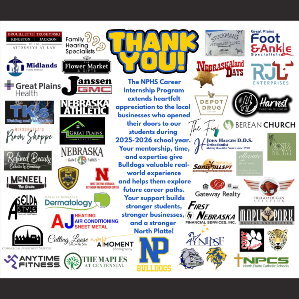 NPHS Career Internships Thank You