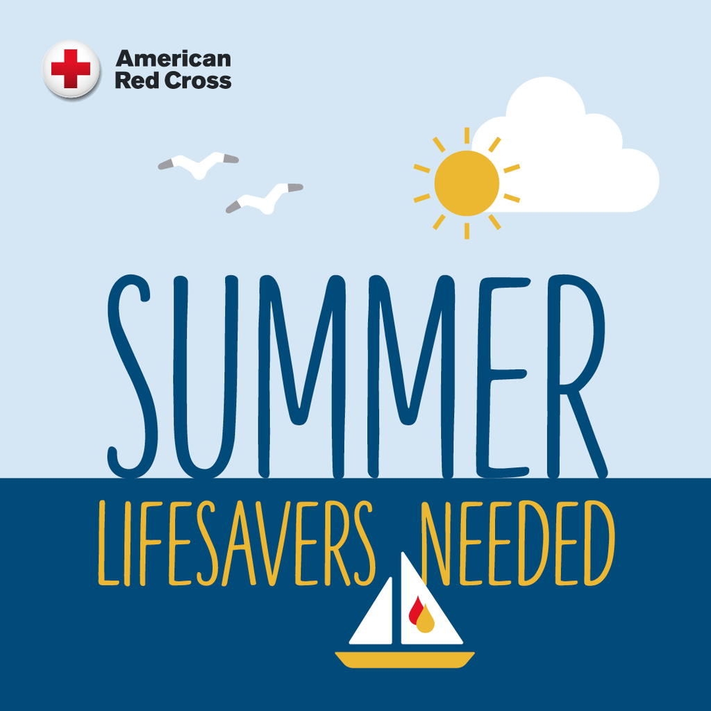 American Red Cross Summer Needs Lifesavers Flyer