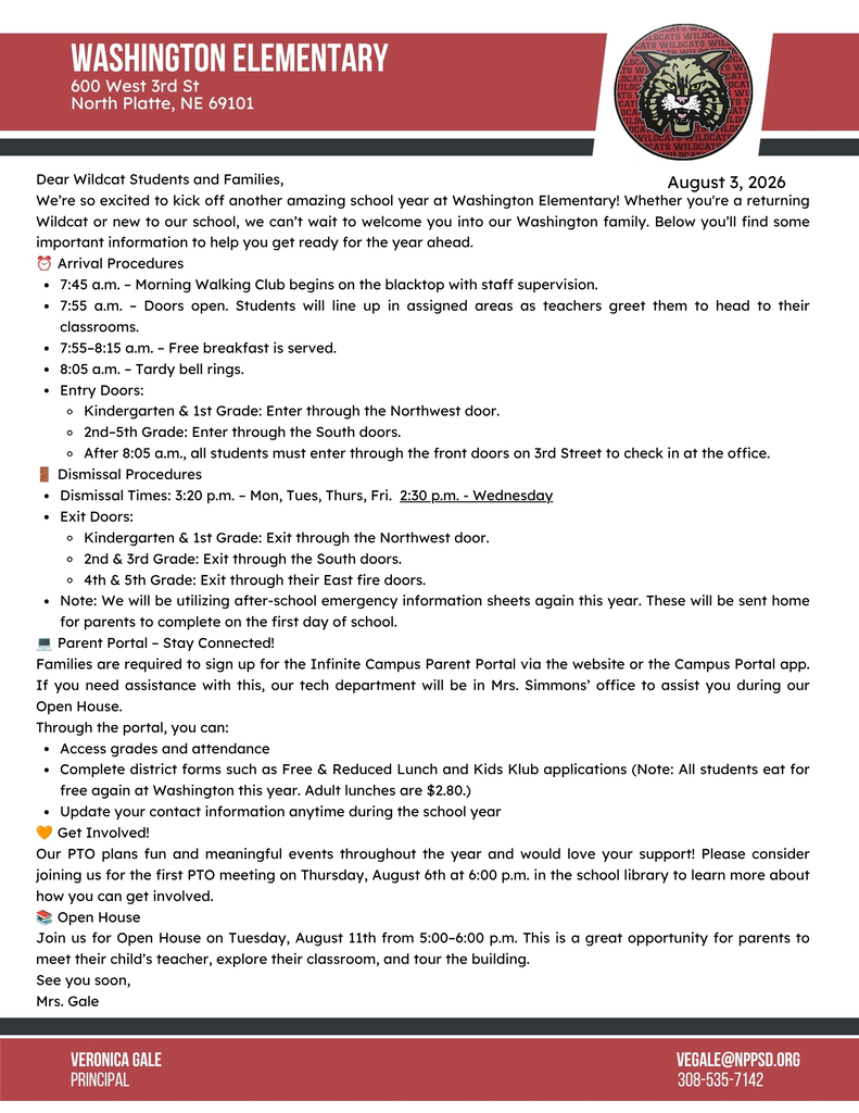 26-27 Welcome Letter