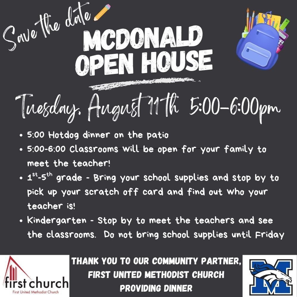 OPEN HOUSE AUGUST 11TH