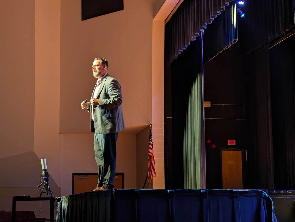 Dr. Josh Ray presenting to NPPS