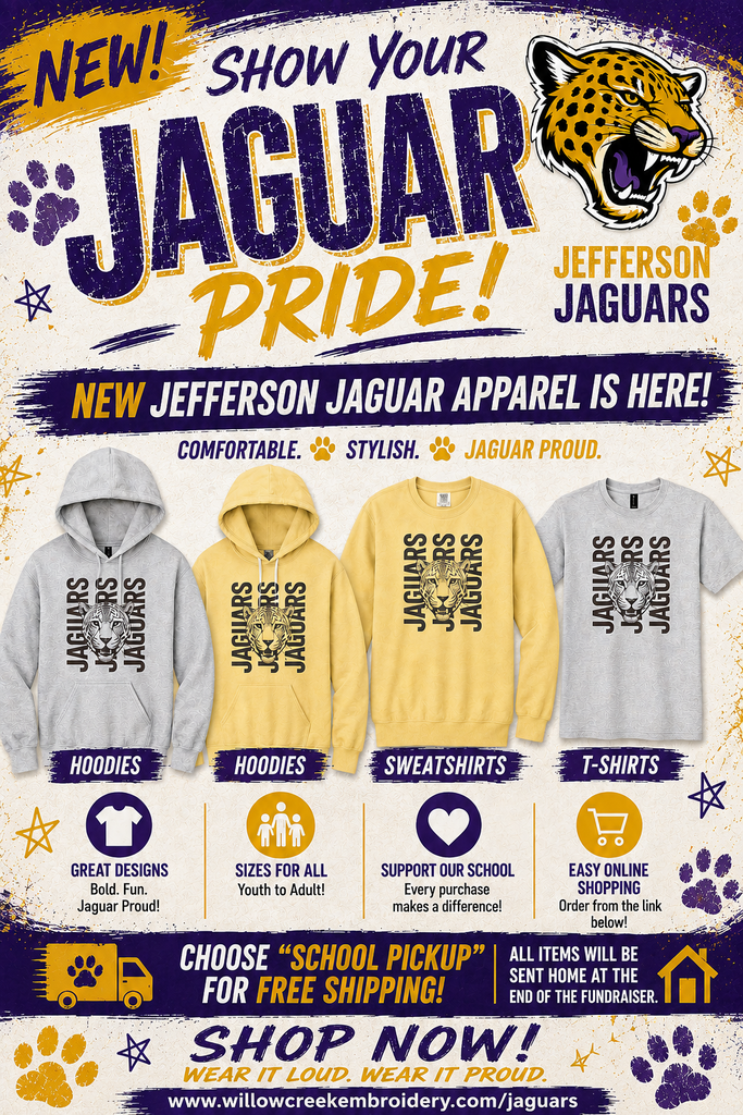 Jefferson Jaguar Apparel Fundraiser