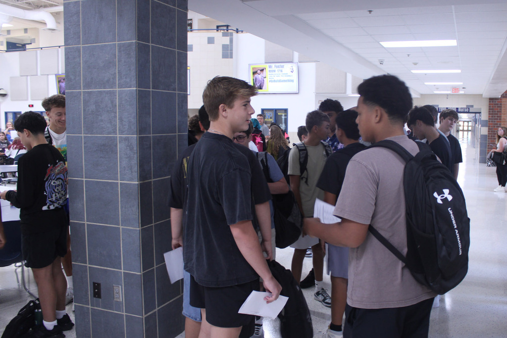First Day for Freshman - Finding their way!