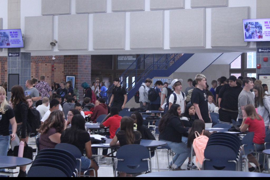 First Day for Freshmen - Finding their way around the Commons!