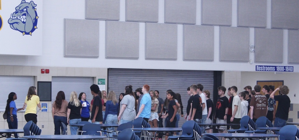 First Day for Freshmen - Touring the Lunch Room with Mrs. Cahill!