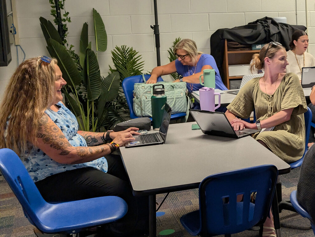 PLC grade-level discussion at Jefferson