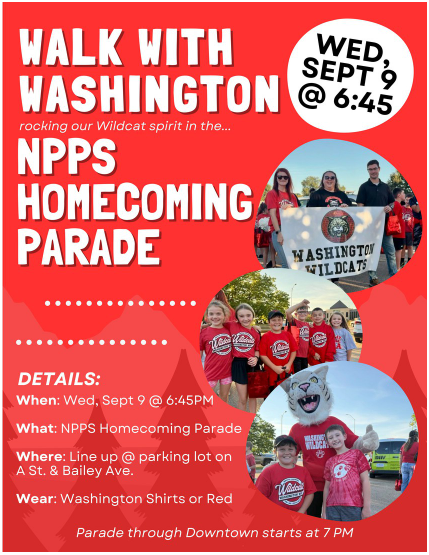 In PPS homecoming parade flyer
