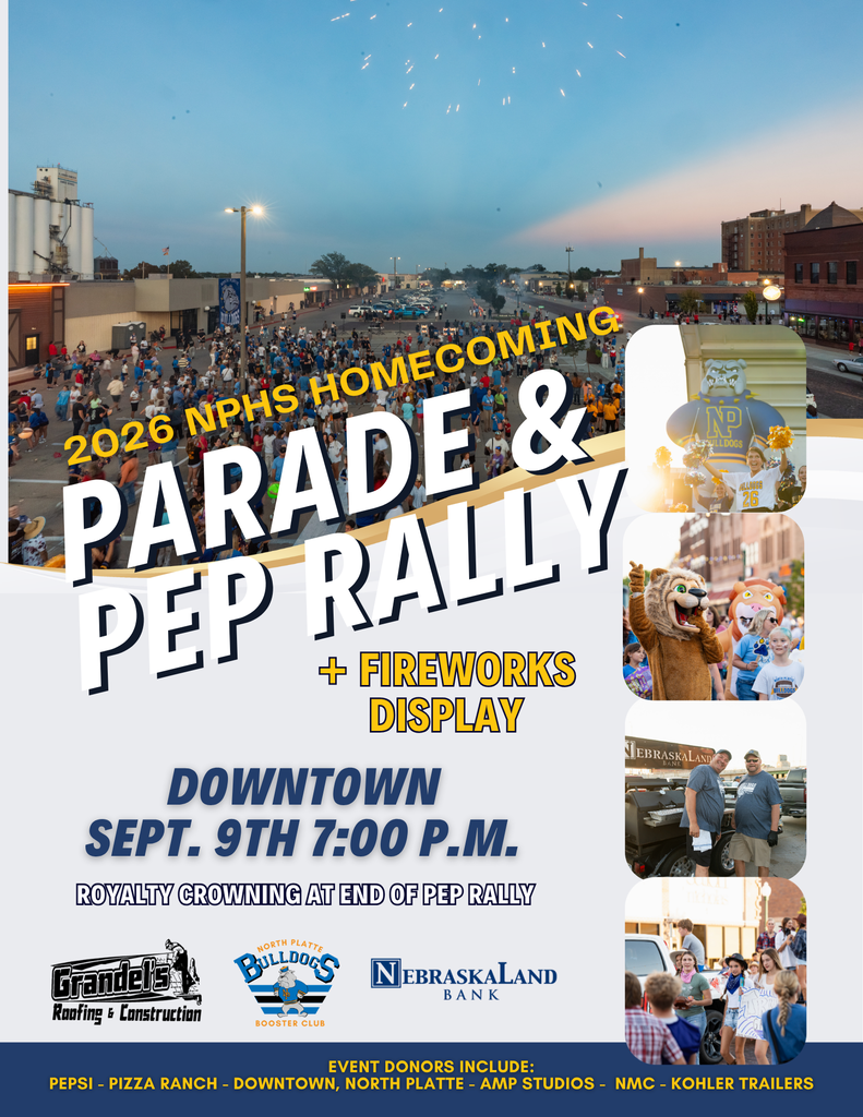 Parade and pep rally flyer