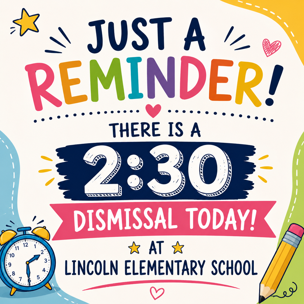 2:30 dismissal today