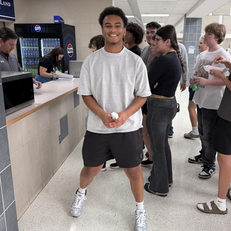 Students earning ice cream reward