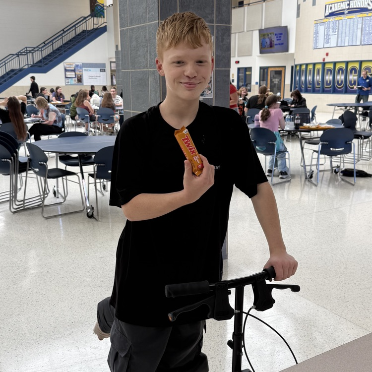 Students earning ice cream reward