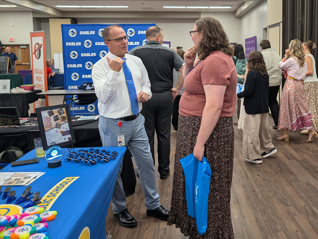Mr. Spotanski at UNK Education Opportunities Fair