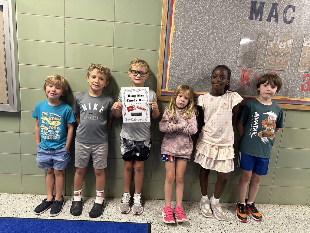 K-2 King Size Candy Bar Student Mac Pact Winners