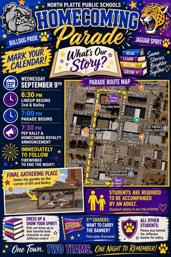 parade flyer for homecoming parade