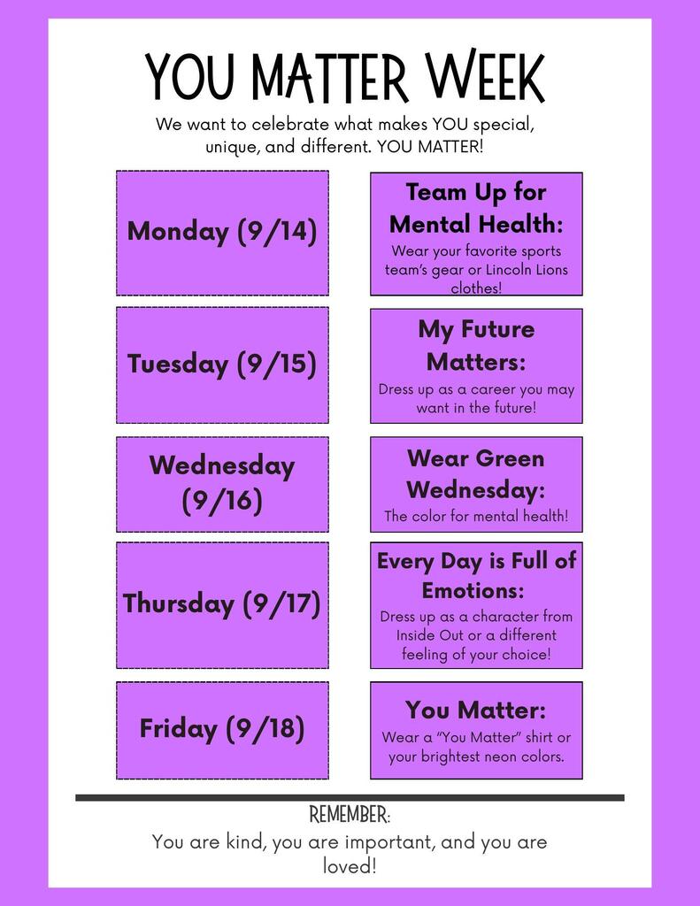 You Matter Week