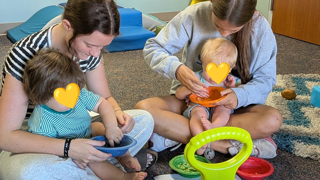 Students interact with toddlers for Best Practices in Early Childhood