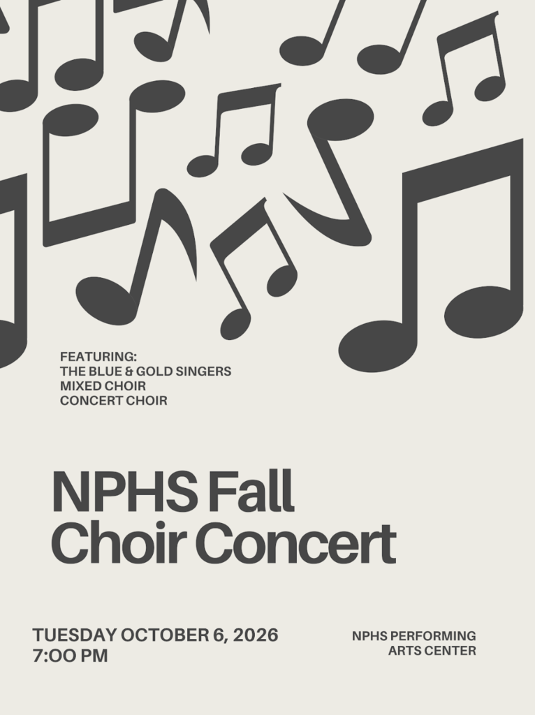Flyer for fall choir concert on October 6th at 7:00 p.m. 