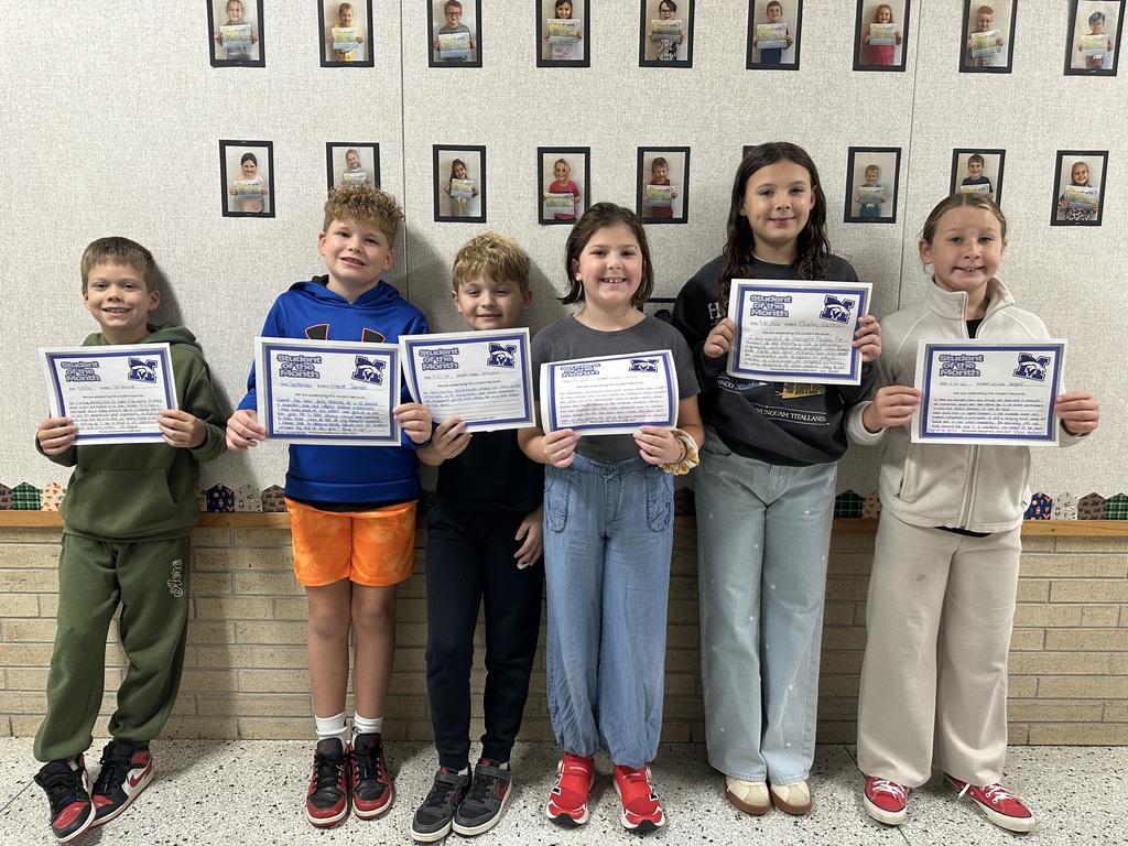 Mustangs of the month, 3rd -5th male and femaie students