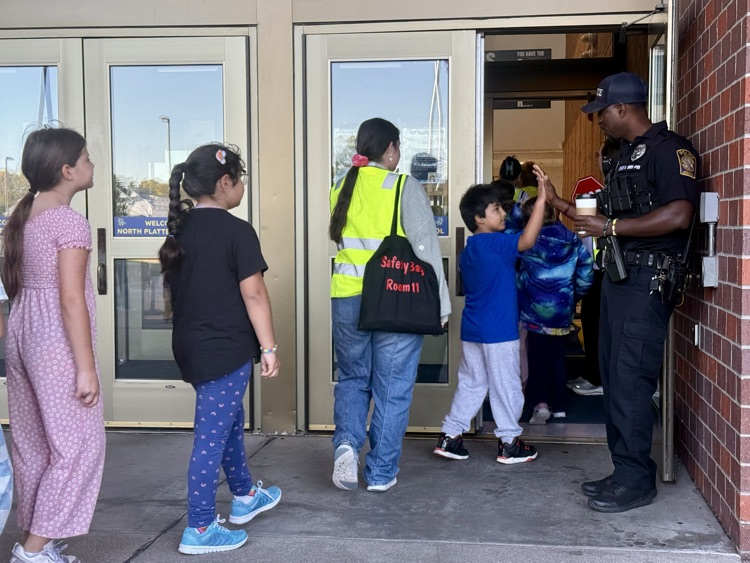 greeted by Officer Miller