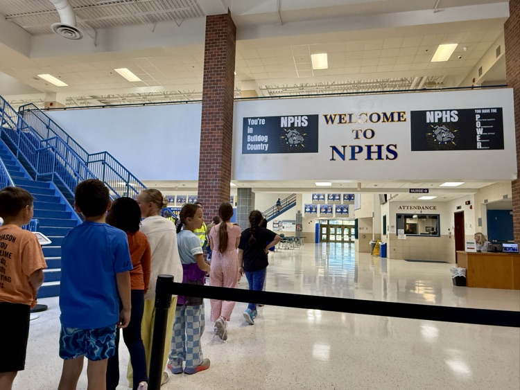 walking into the high school