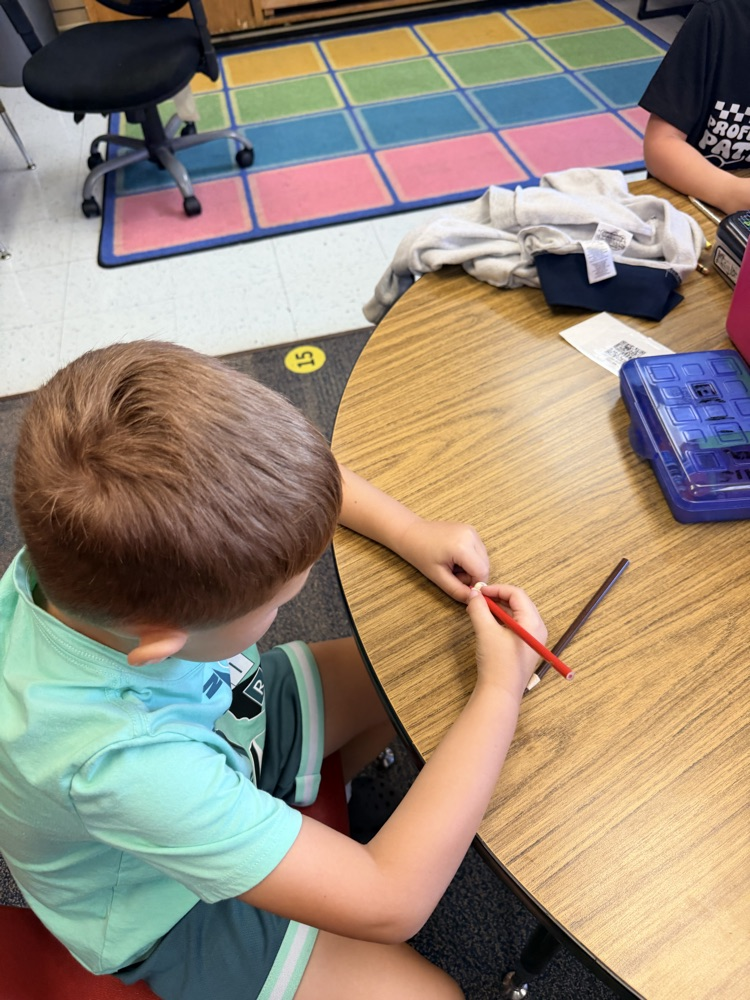 Mrs. Younghans’ 1st grade class created their very own “Tom Thumb” character from their Knowledge story they read today!