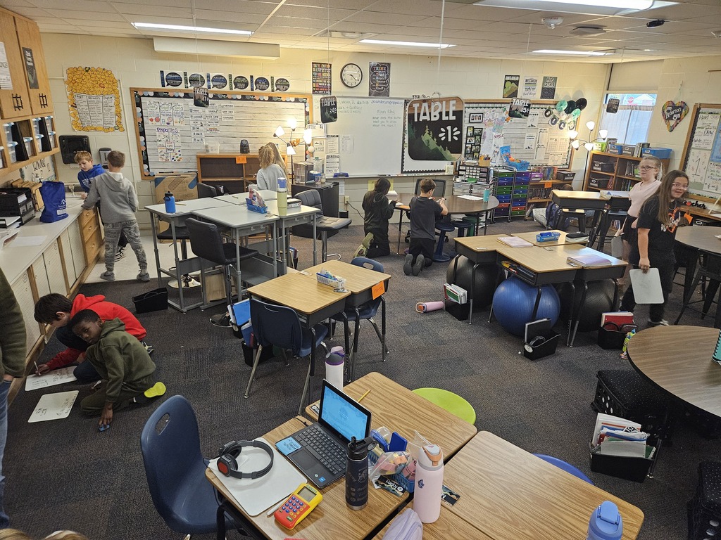 students working 
