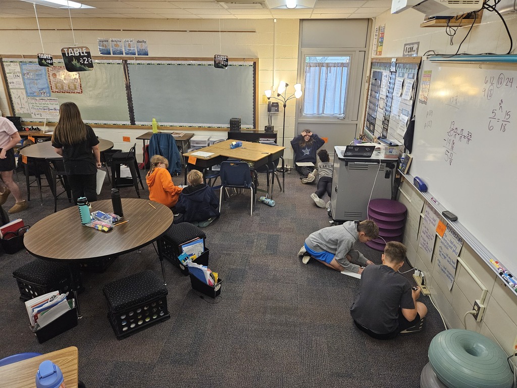 students working