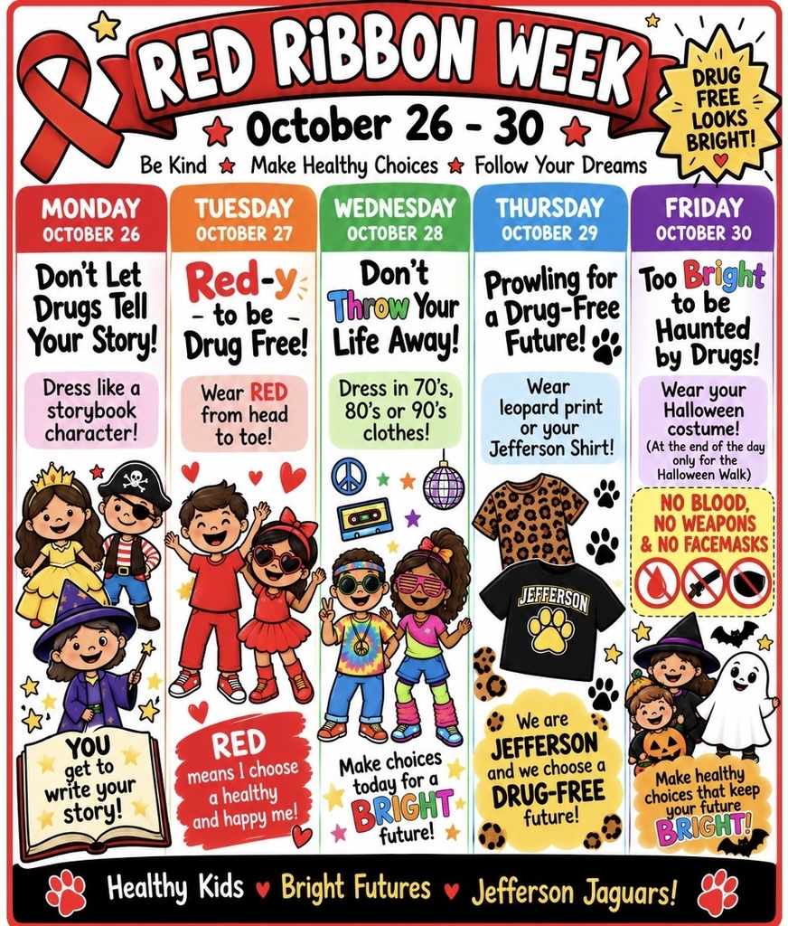 Red Ribbon Dress Up Days