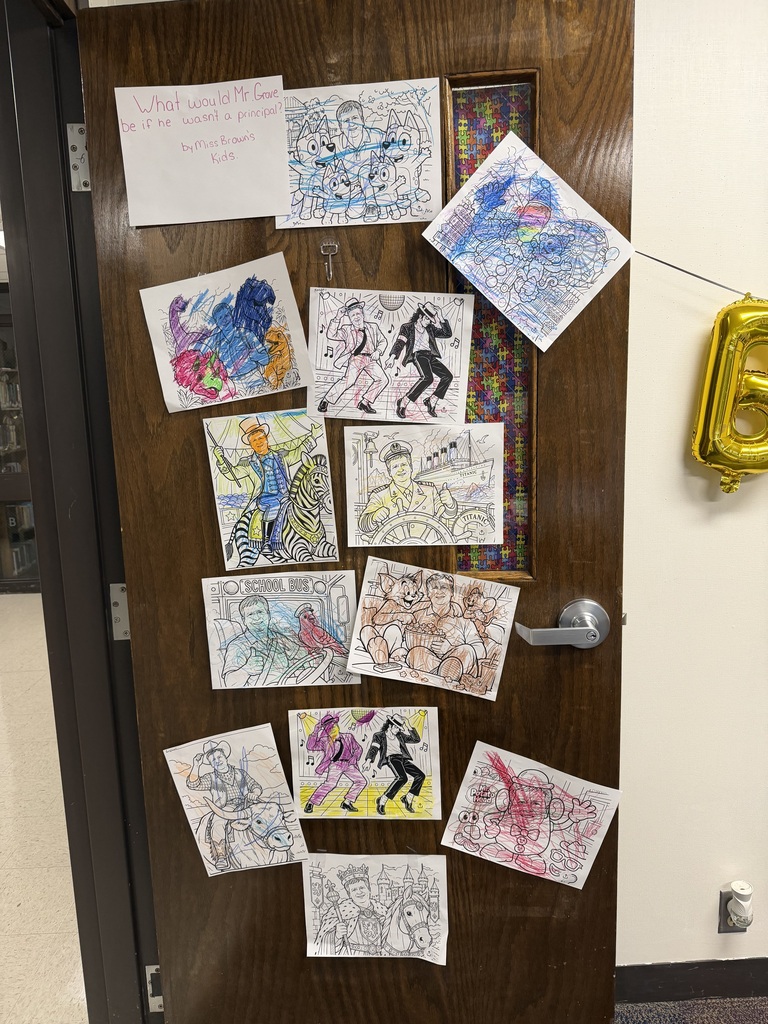 Pictures on door