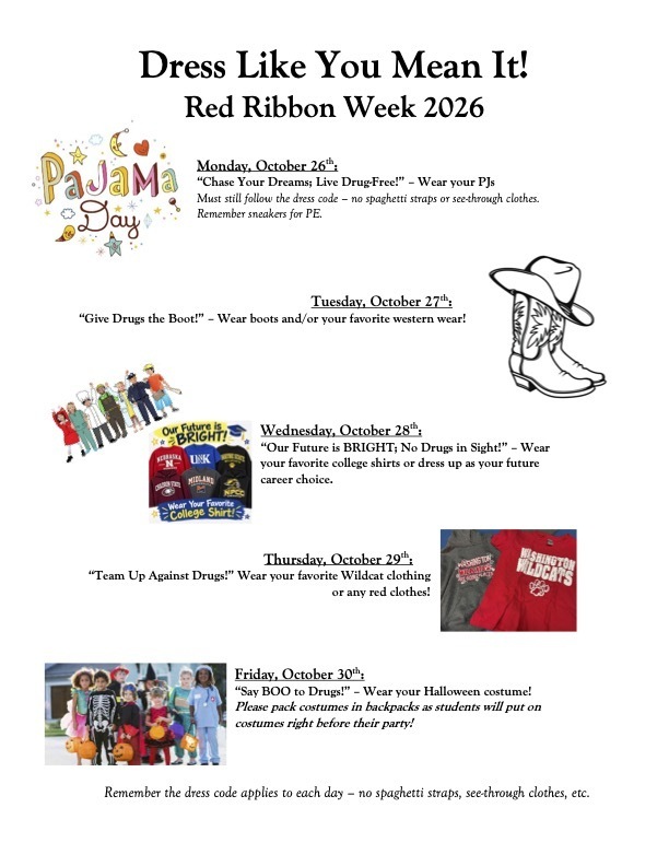 Dress Up Days Schedule 26-27