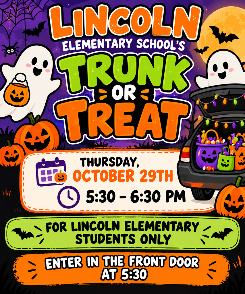 Lincoln elementary school trunk or treat