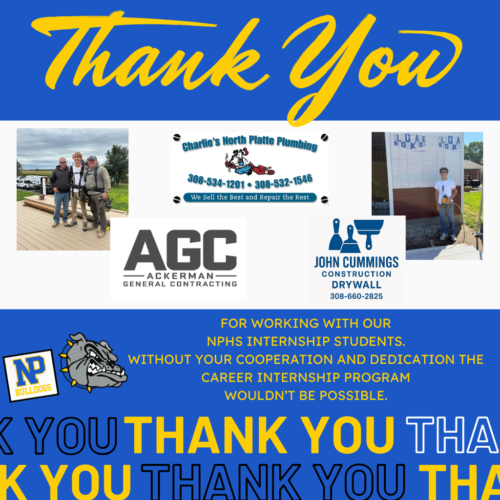 NPHS Career Internship Thank You