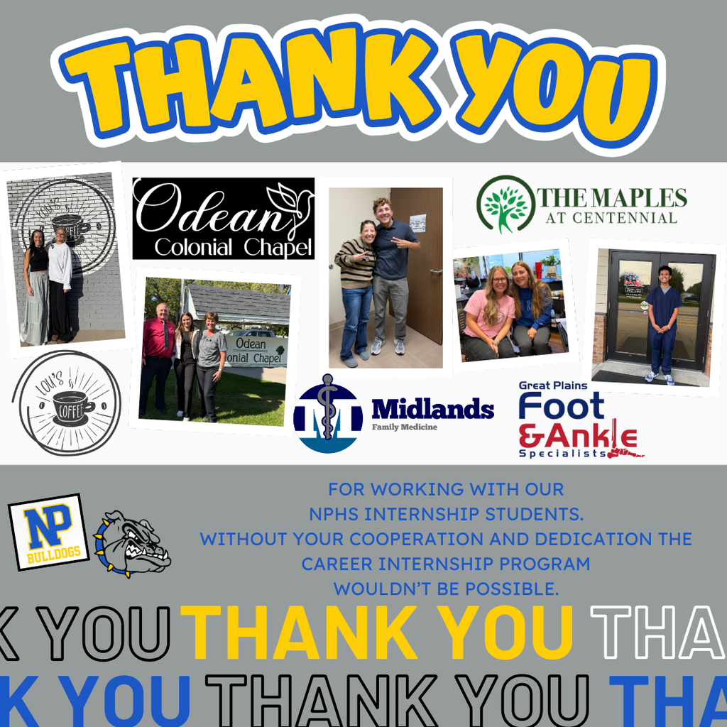 NPHS Career Internship Thank You