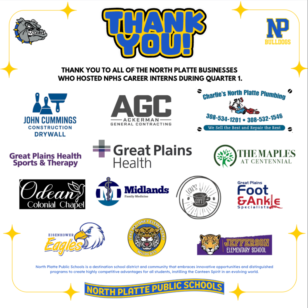 NPHS Career Internships Thank you