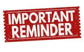 important reminder
