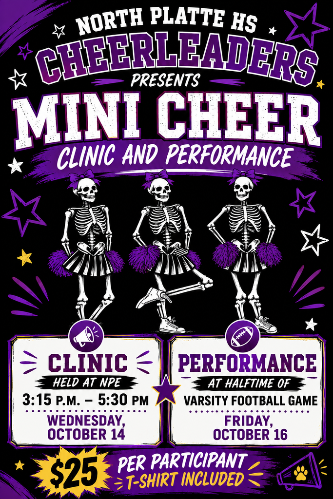 Mini Cheer Information for 10/16/26