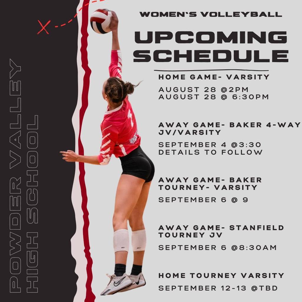 Badger volleyball week schedule