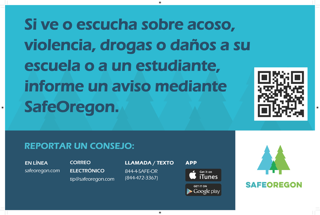 Safe Oregon Spanish