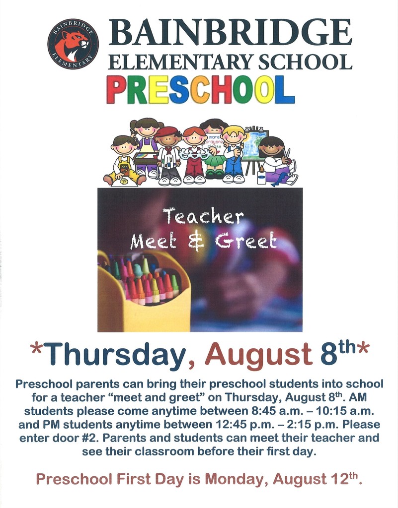 Preschool Meet and Greet Information