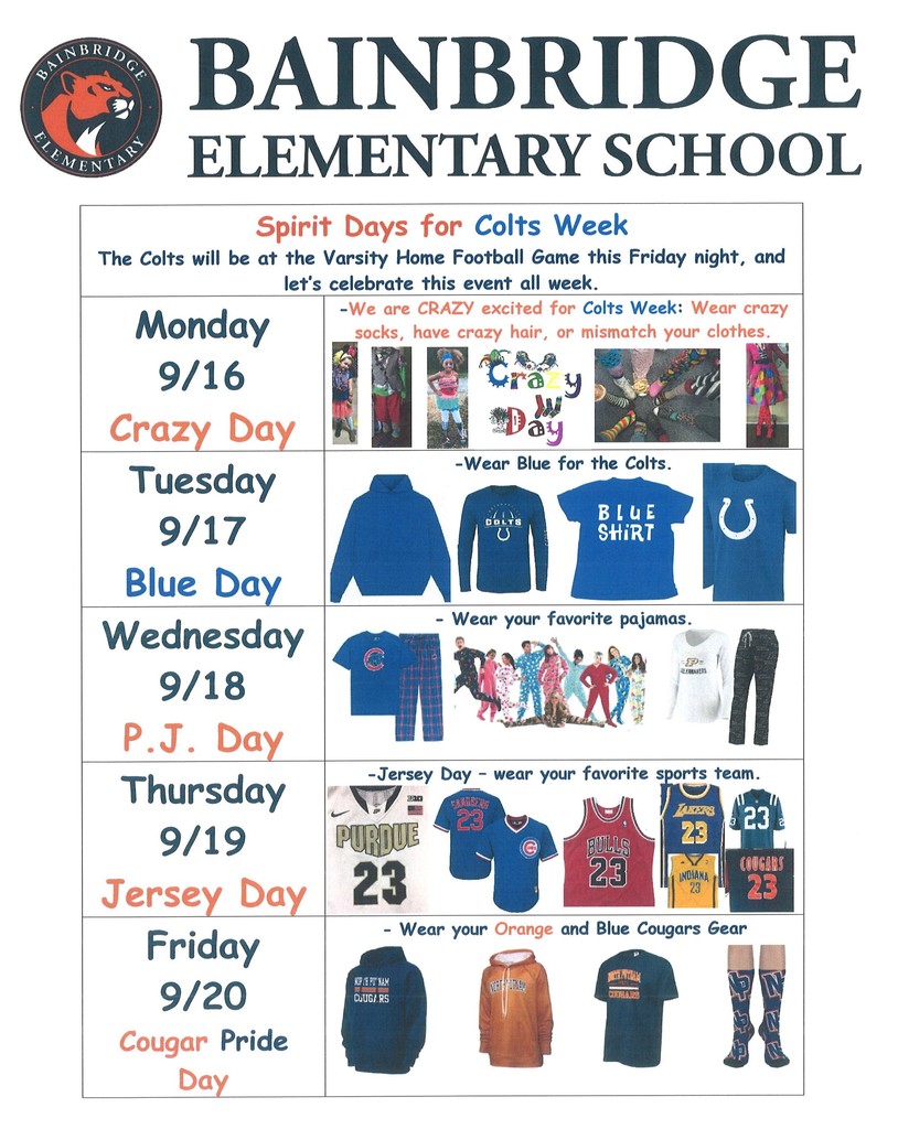 Colts Spirit Week