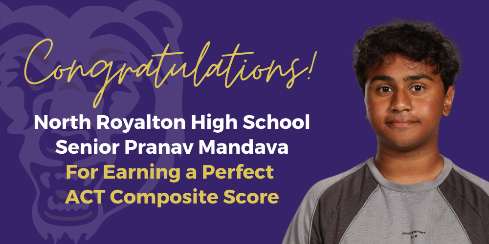 Student with perfect ACT score