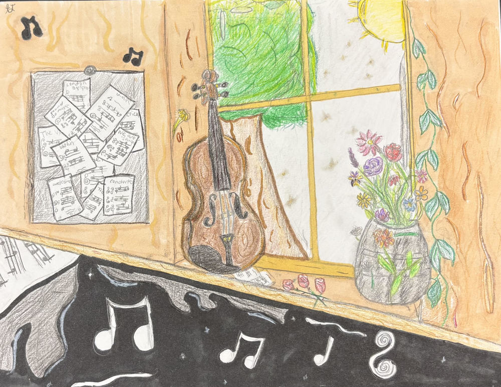 North Royalton Middle School Student Earns Regional Honor in Statewide Art Competition