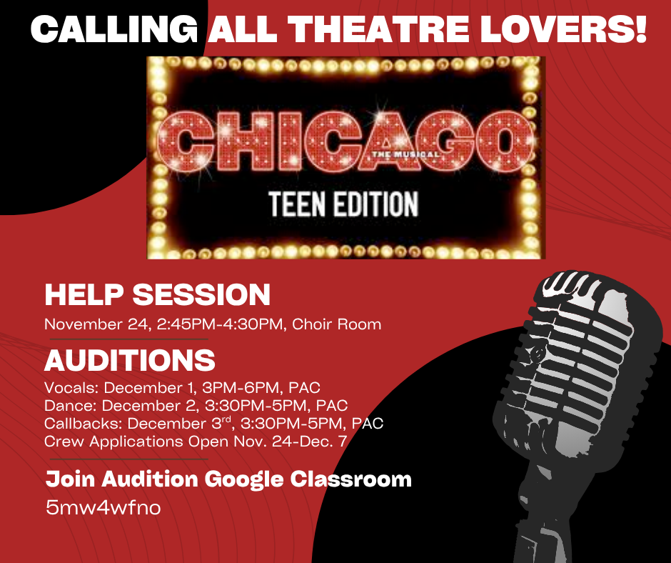Chicago Audition Poster