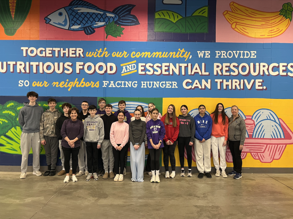 North Royalton Middle School Honors Society students were back at the Greater Cleveland Food Bank on February 21 — and their impact was incredible! 💙  During this visit, students emptied 12 pallets of boxed products and packed 480 cartons of non-perishable food for families in need. Each carton included essentials such as pasta, canned ground beef, beans, fruit, vegetables, and cereal — totaling an impressive 14,400 pounds of food distributed to support our community.  These students did fantastic work and continue to show what leadership and service look like in action.  The Honors Society still has two more volunteer dates this year: March 7 and March 21. We are so proud of their ongoing commitment to making a difference! 👏
