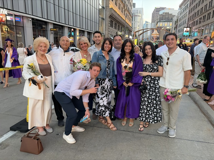 Euclid Avenue is filled with celebration tonight as graduates reunite with family, friends, teachers, and classmates following commencement. 