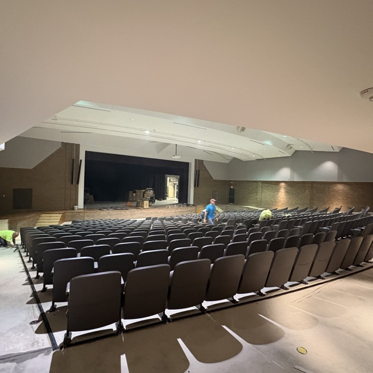 Making progress in the PAC this week!! New seats installed. Carpet next.