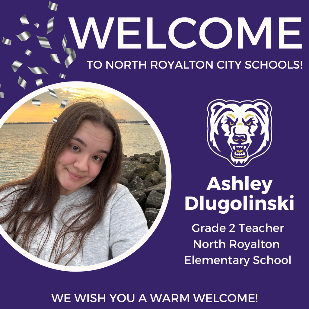 We are thrilled to welcome our new teachers to North Royalton Schools! Throughout the week, we will introduce you to them!