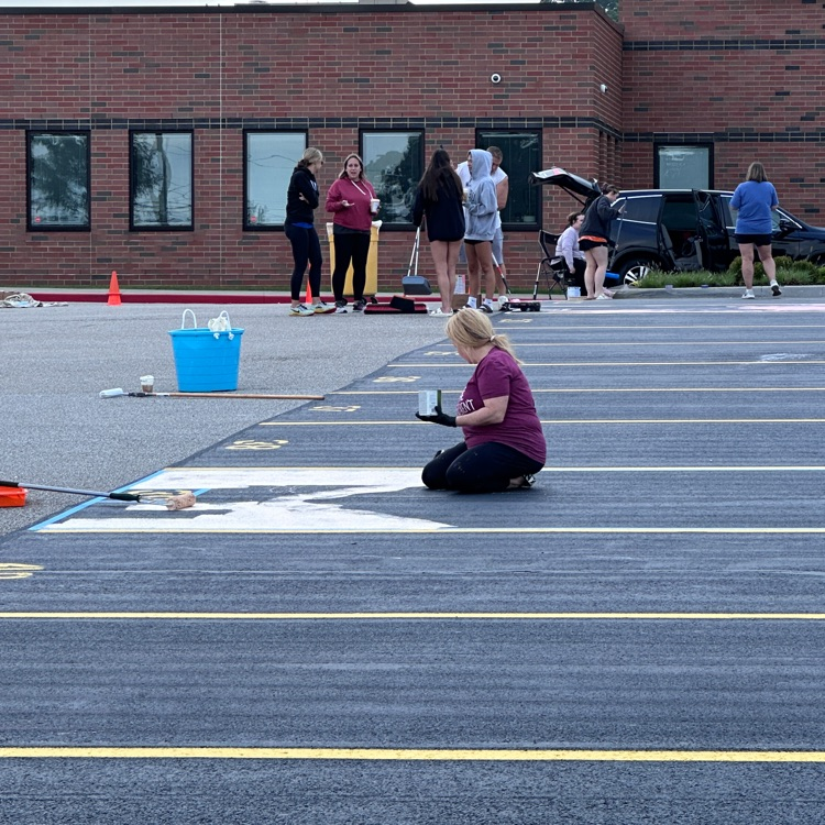 Fun painting senior spots!